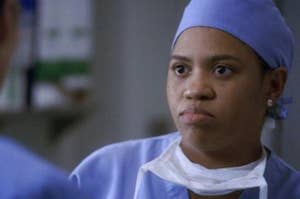 Dr. Miranda Bailey from "grey's anatomy" in scrubs