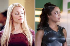 Rachel McAdams as Regina George, and Tessa Thompson as Valkyrie